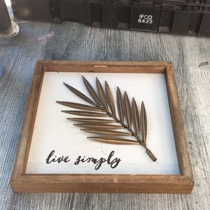 Live simply
